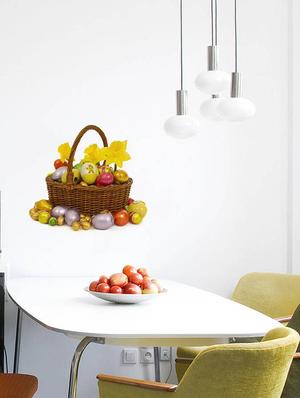 Rawpockets Wall Decals ' Eggs Bowl ' Wall stickers (PVC Vinyl) Multicolour - 15733890 - Standard Image - 2