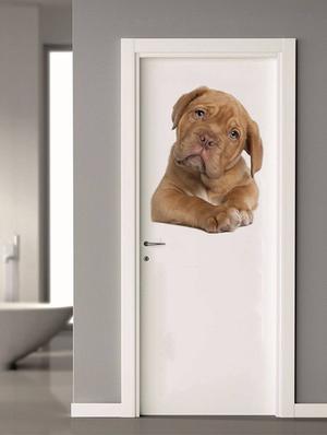Rawpockets Wall Decals ' Living Room Cute Dog Pose ' Wall stickers (PVC Vinyl) Multicolour - 15733895 - Standard Image - 2