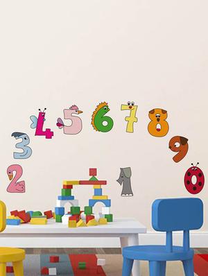 Rawpockets Wall Decals ' Numerical Numbers for Kids Education ' Wall stickers (PVC Vinyl) Multicolour - 15733922 - Standard Image - 2