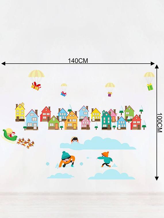 Rawpockets Wall Decals ' Winter Story - Kid's Room ' Wall stickers (PVC Vinyl) Multicolour - 15733951 - Zoom Image - 2