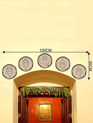 Rawpockets Wall Decals ' Lord Ganesha Combo ' Wall stickers (PVC Vinyl) Multicolour - 15733973 - Standard Image - 2