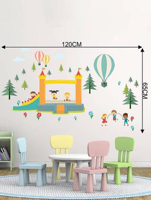 Rawpockets Wall Decals ' Kid's Outdoor Game - Kid's Room ' Wall stickers (PVC Vinyl) Multicolour - 15733979 - Standard Image - 2