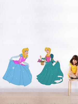 Rawpockets Wall Decals ' Princess Cindrella ' Wall stickers (PVC Vinyl) Multicolour - 15734020 - Standard Image - 2