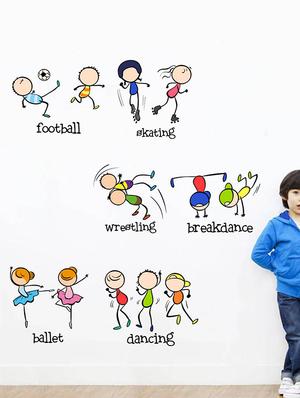 Rawpockets Wall Decals ' Children Activites - Kid's Room ' Wall stickers (PVC Vinyl) Multicolour - 15734050 - Standard Image - 2