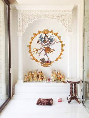 Rawpockets Wall Decals ' Lord Shiva - Natarajar Dancing ' Wall stickers (PVC Vinyl) Multicolour - 15734093 - Standard Image - 2