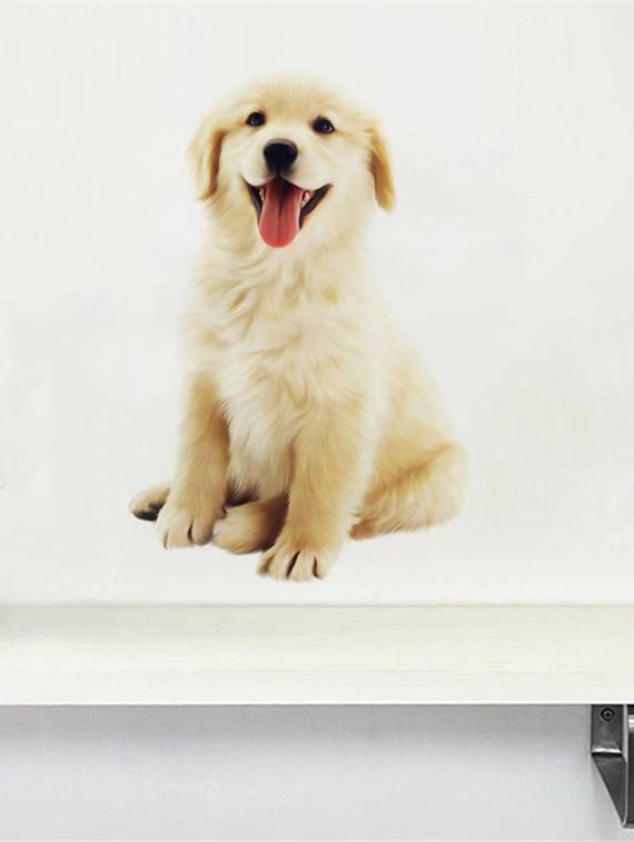 Rawpockets Wall Decals ' Cute Dog ' Wall stickers (PVC Vinyl) Multicolour - 15734102 - Zoom Image - 2