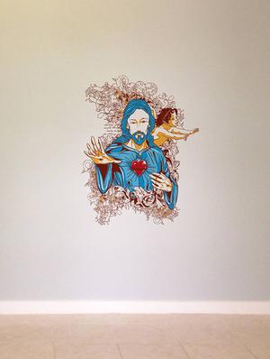 Rawpockets Wall Decals ' Lord Jesus Christ ' Wall stickers (PVC Vinyl) Multicolour - 15734106 - Standard Image - 2