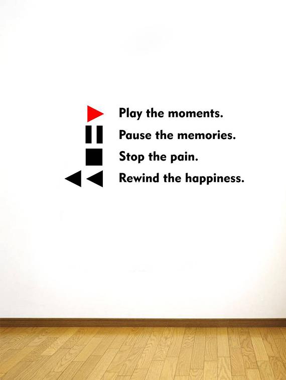 Rawpockets Wall Decals ' Happiness Mode Play ' Wall stickers (PVC Vinyl) Multicolour - 15734194 - Zoom Image - 2