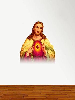 Rawpockets Wall Decals ' Jesus ' Wall stickers (PVC Vinyl) Multicolour - 15734214 - Standard Image - 2