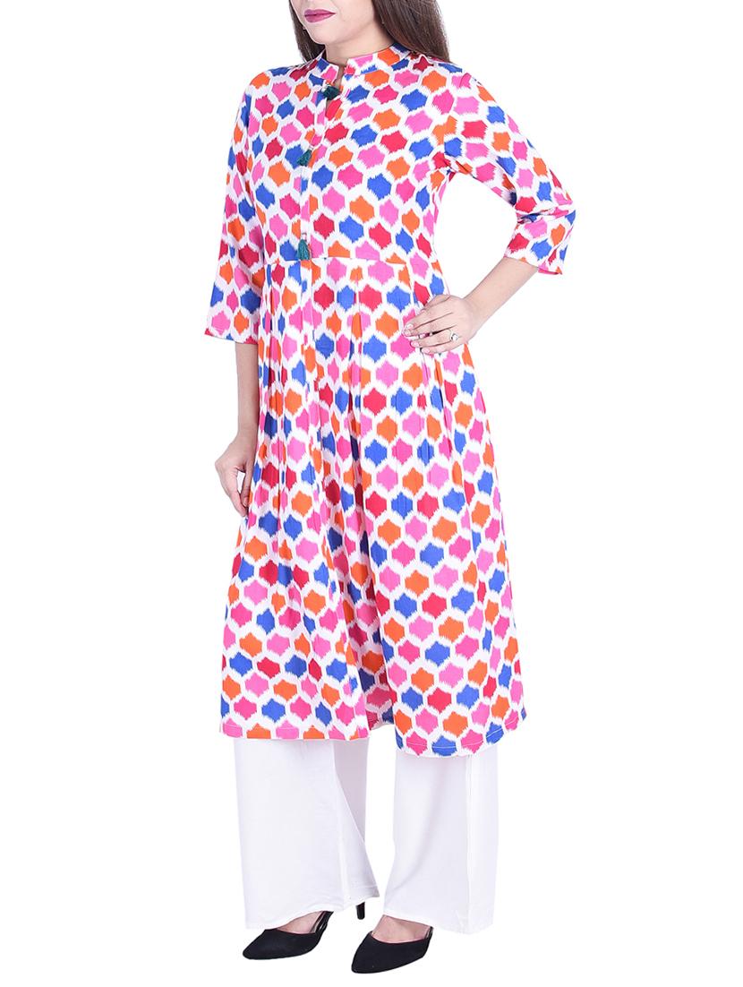 Printed a-line kurta - 15734532 - Zoom Image - 2