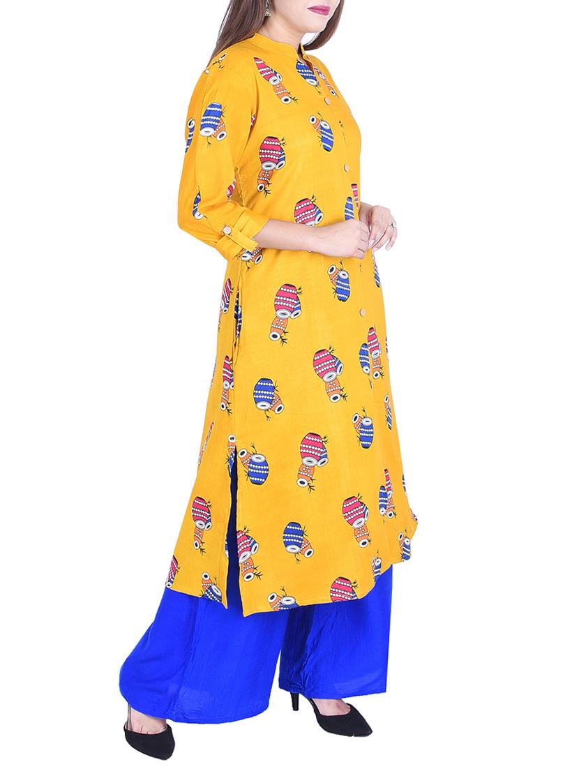 Straight printed kurta - 15734537 - Zoom Image - 2