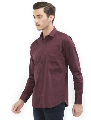 brown cotton casual shirt - 15734539 - Standard Image - 2
