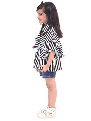 black cotton blend top - 15734617 - Standard Image - 2