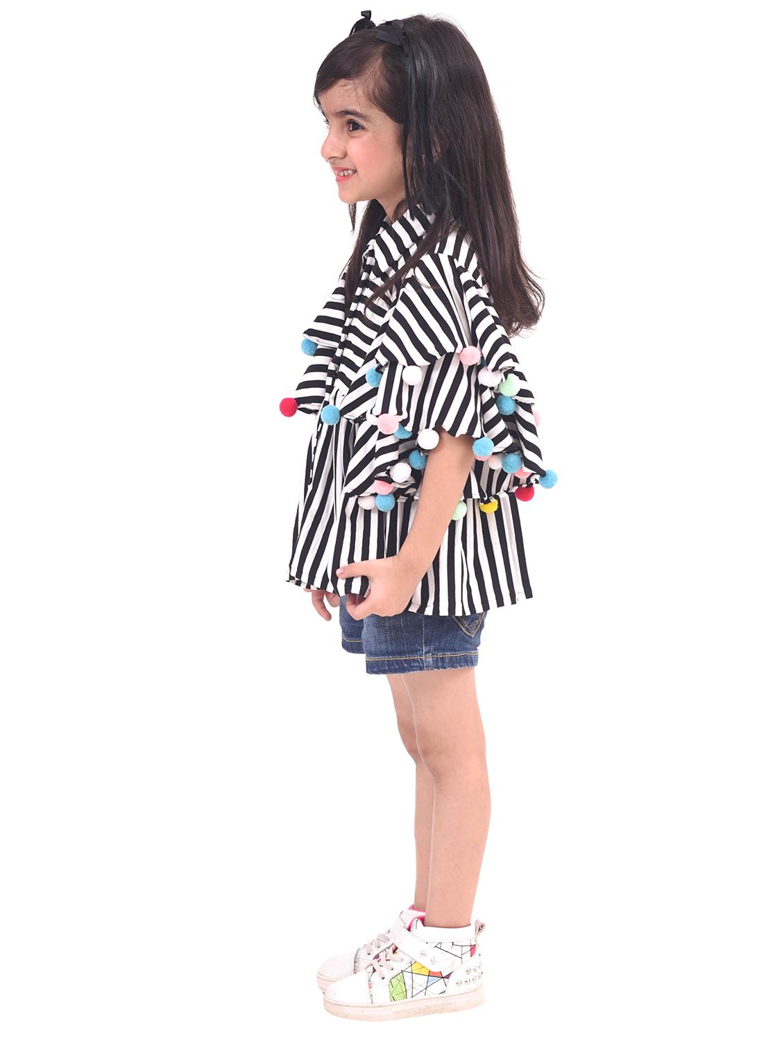 black cotton blend top - 15734617 - Zoom Image - 2
