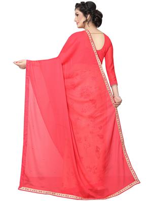 floral half & half saree with blouse - 15734761 - Standard Image - 2
