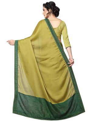 embellished pallu bordered saree with blouse - 15734784 - Standard Image - 2