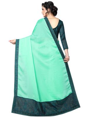 embellished pallu bordered saree with blouse - 15734787 - Standard Image - 2