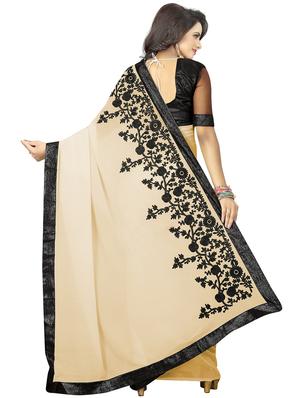 floral dori embroidered saree with blouse - 15734908 - Standard Image - 2