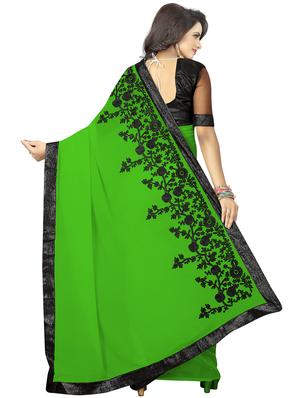 floral dori embroidered saree with blouse - 15734909 - Standard Image - 2