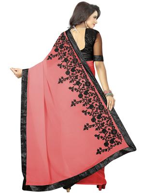 floral dori embroidered saree with blouse - 15734911 - Standard Image - 2