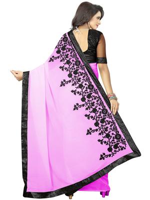 floral dori embroidered saree with blouse - 15734912 - Standard Image - 2