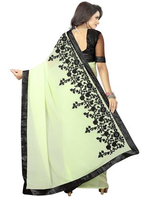 floral dori embroidered saree with blouse - 15734913 - Standard Image - 2