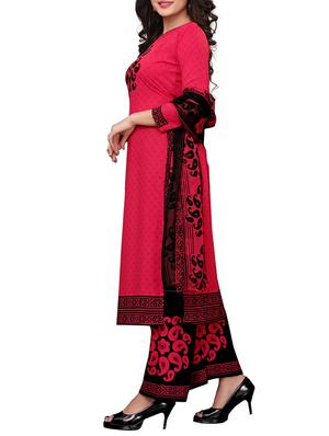 Printed unstitched palazzo suit - 15734936 - Standard Image - 2