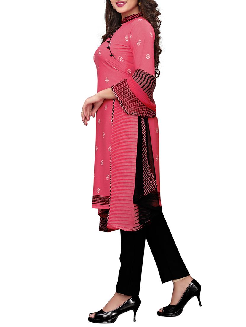 Printed unstitched palazzo suit - 15734948 - Zoom Image - 2