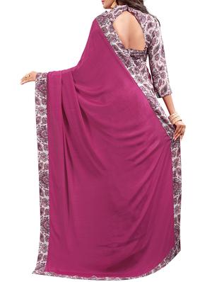 paisley half and half saree with blouse - 15735029 - Standard Image - 2