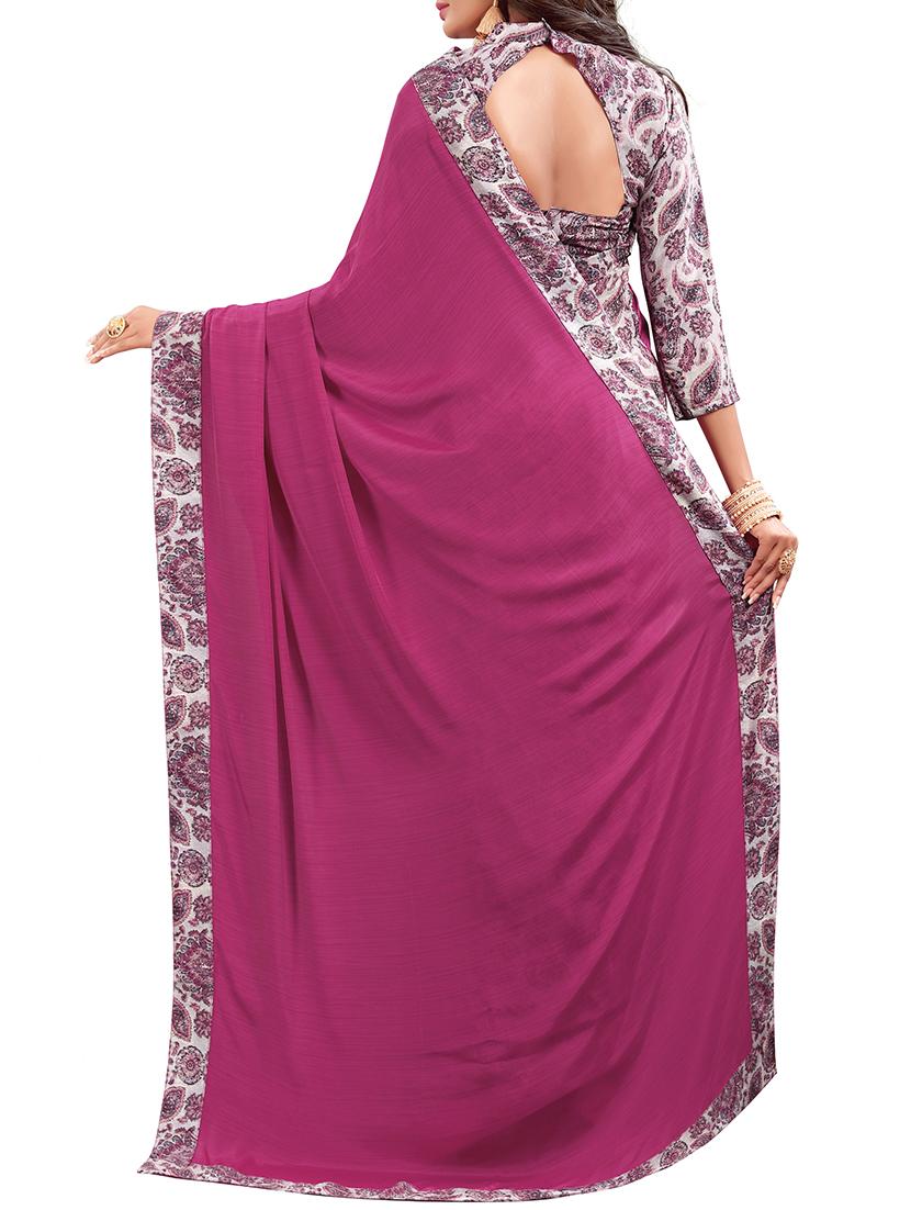 paisley half and half saree with blouse - 15735029 - Zoom Image - 2