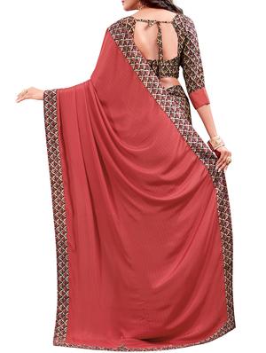 geometrical half and half saree with blouse - 15735032 - Standard Image - 2