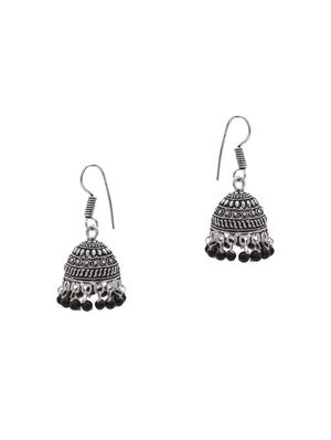 silver metal jhumka earring - 15735177 - Standard Image - 2