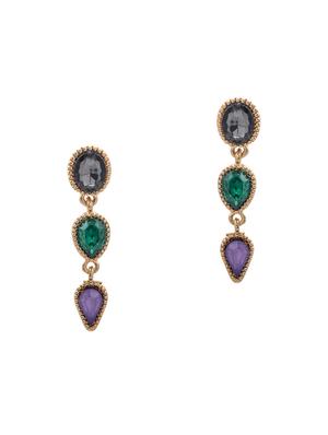 gold metal jhumka earring - 15735189 - Standard Image - 2