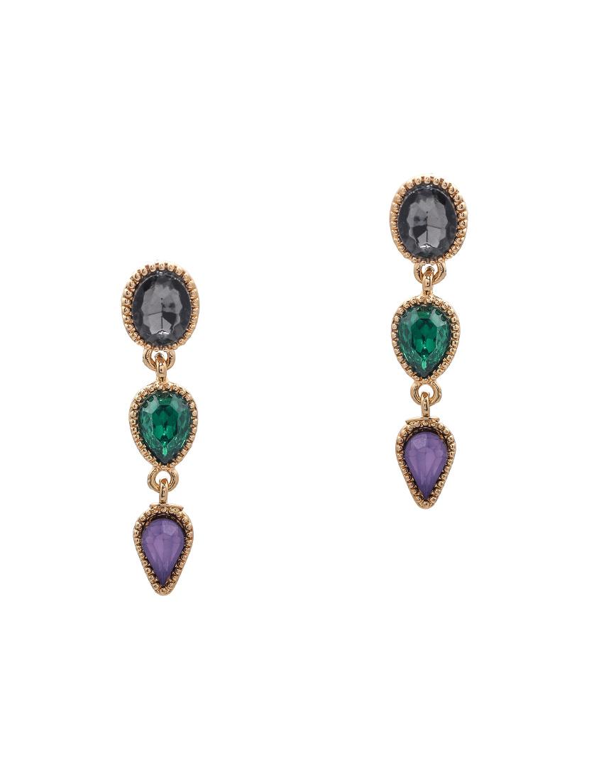 gold metal jhumka earring - 15735189 - Zoom Image - 2