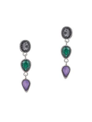 silver metal jhumka earring - 15735190 - Standard Image - 2