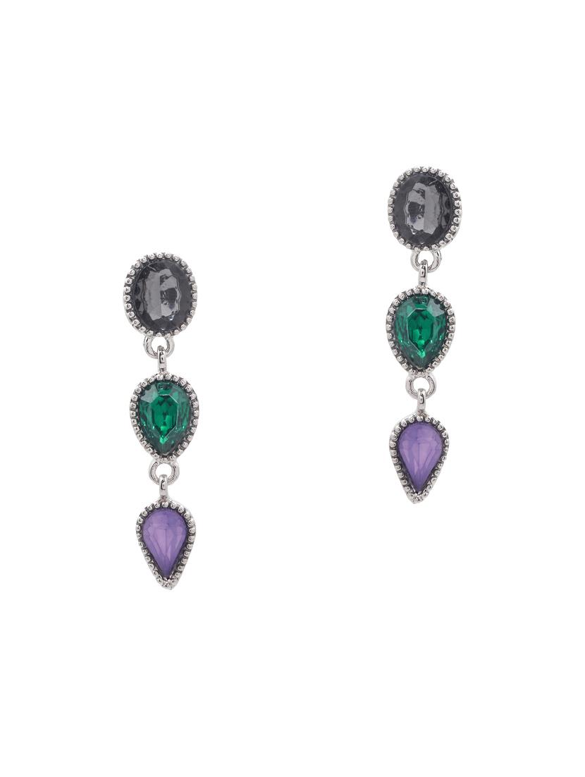 silver metal jhumka earring - 15735190 - Zoom Image - 2