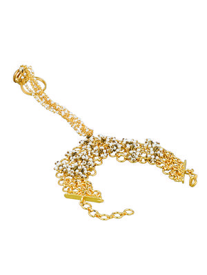 gold tone link bracelet - 15735199 - Standard Image - 2
