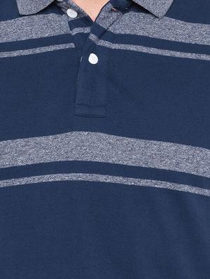 navy blue cotton polo t-shirt - 15735243 - Standard Image - 5