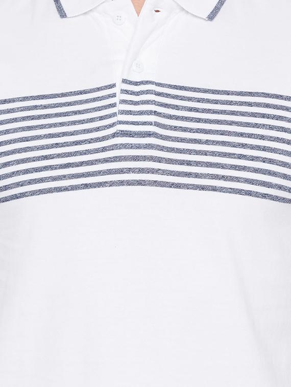 white cotton polo t-shirt - 15735244 - Zoom Image - 5