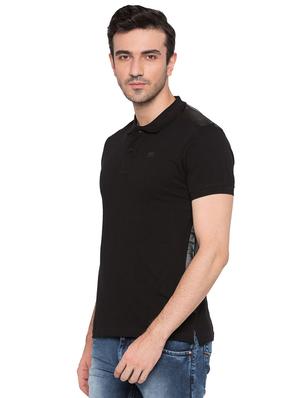 black cotton polo t-shirt - 15735245 - Standard Image - 2