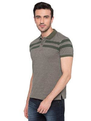 green cotton polo t-shirt - 15735247 - Standard Image - 2