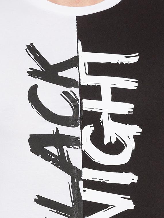 black cotton cut & sew t-shirt - 15735254 - Zoom Image - 5