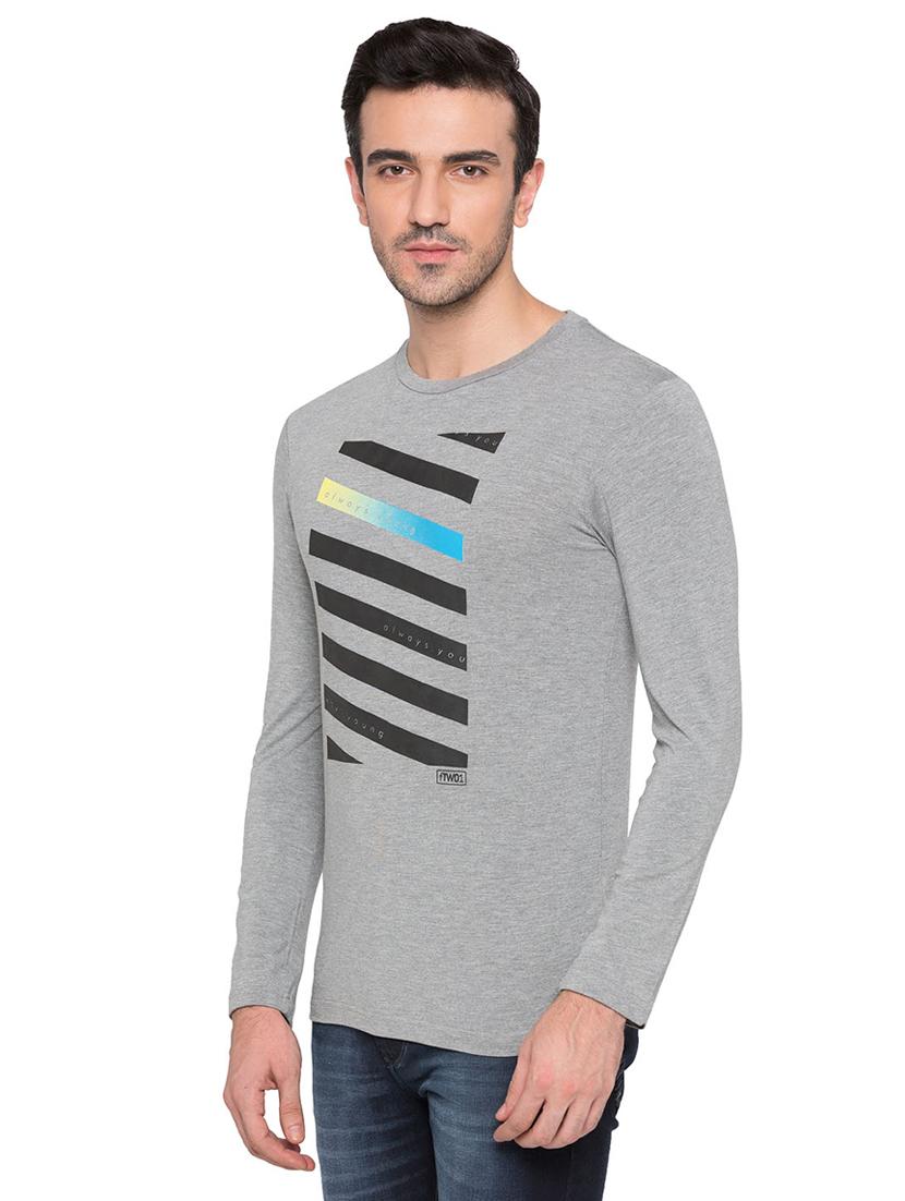 grey viscose t-shirt - 15735269 - Zoom Image - 2