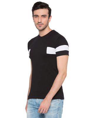 black cotton monochrome t-shirt - 15735274 - Standard Image - 2