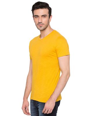 yellow cotton t-shirt - 15735282 - Standard Image - 2