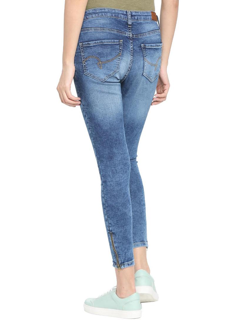 mid rise acid washed jeans - 15735321 - Zoom Image - 2