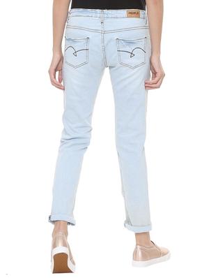 turn up hem distressed jeans - 15735328 - Standard Image - 2