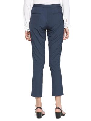 mid waist flat front trouser - 15735332 - Standard Image - 2