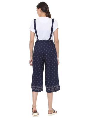 turn up hem printed dungaree - 15735395 - Standard Image - 2