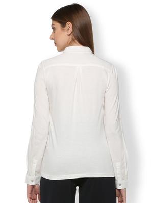 back pleat pintuck detail shirt - 15735396 - Standard Image - 2